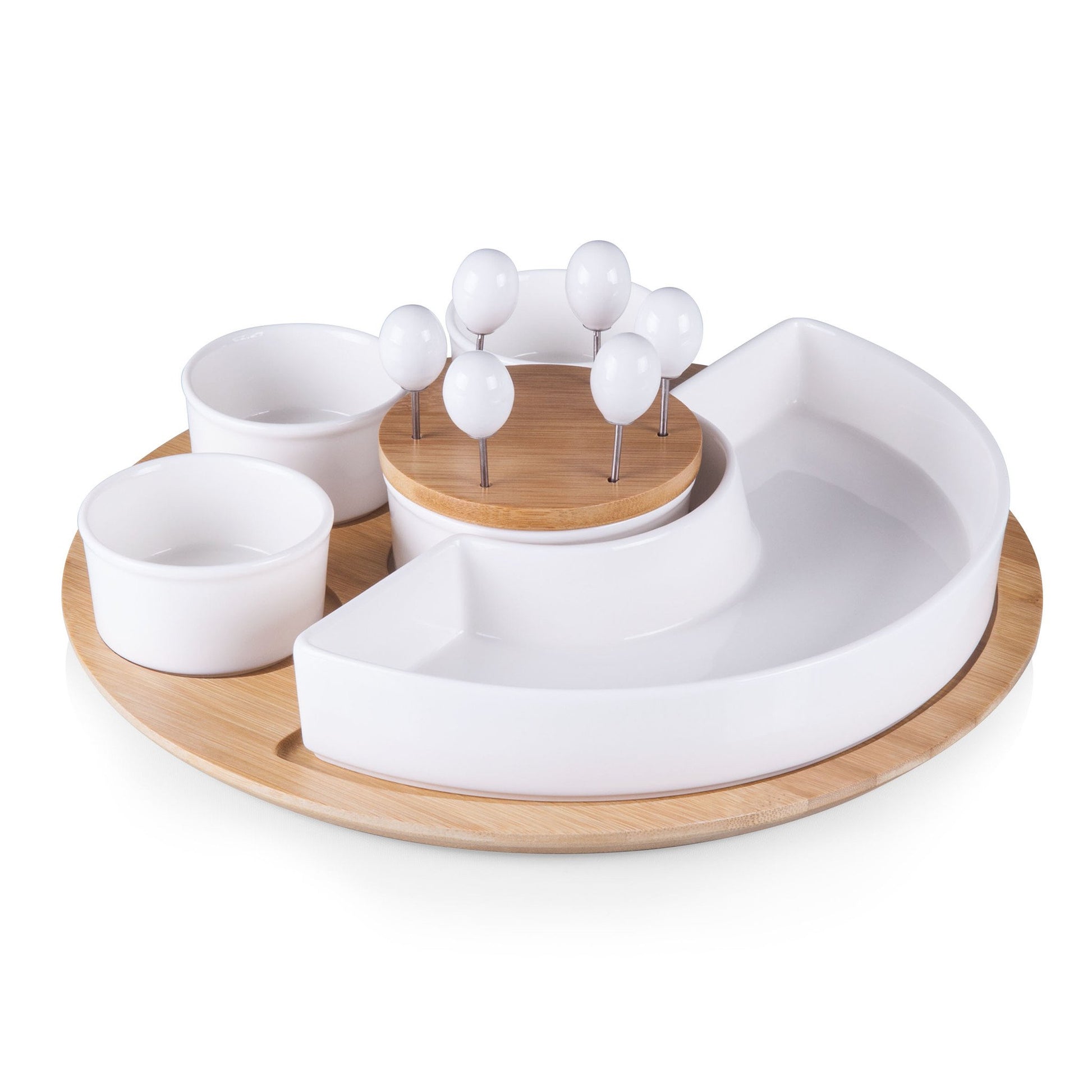 Picnic Time Symphony Appetizer Serving Set - Set of 2