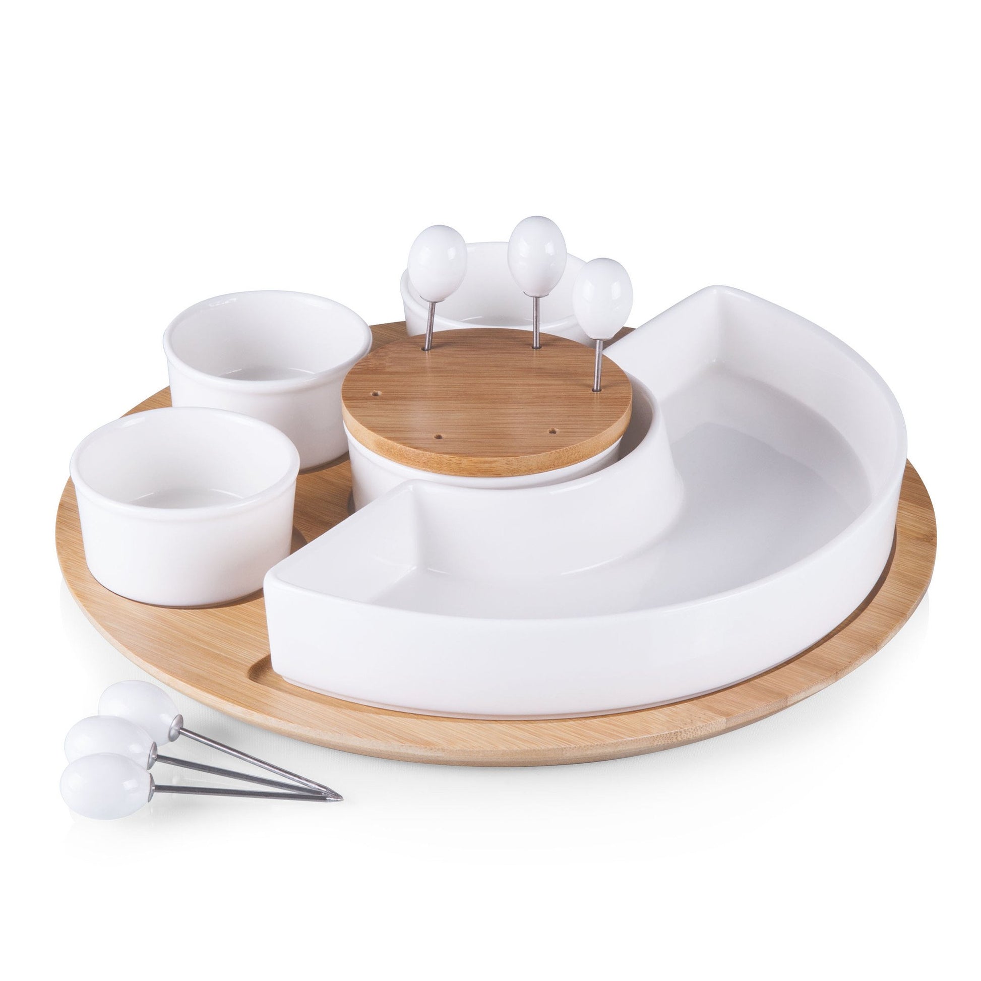 Picnic Time Symphony Appetizer Serving Set - Set of 2