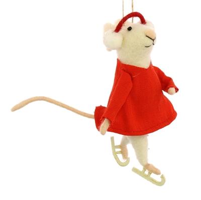 HomArt Ice Skating Mouse - Set Of 6