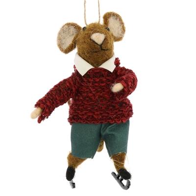 HomArt Ice Skating Mouse - Set Of 6