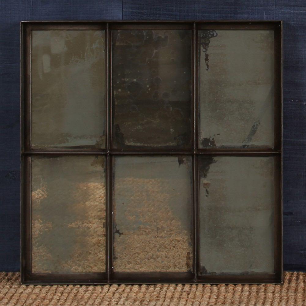 HomArt Carrefour Iron Mirror - Antique Nickel