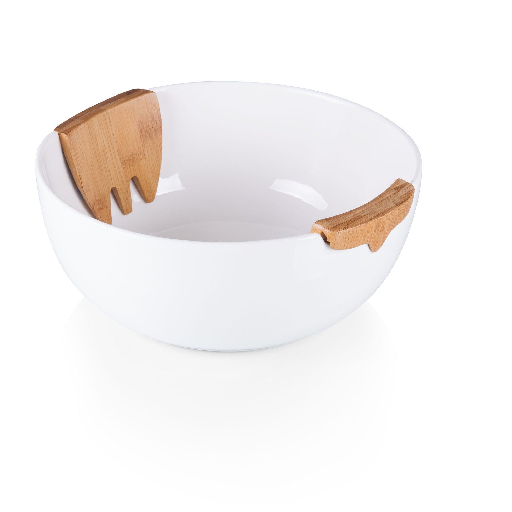 Picnic Time Romano Salad Bowl and Servers Set - Set of 2