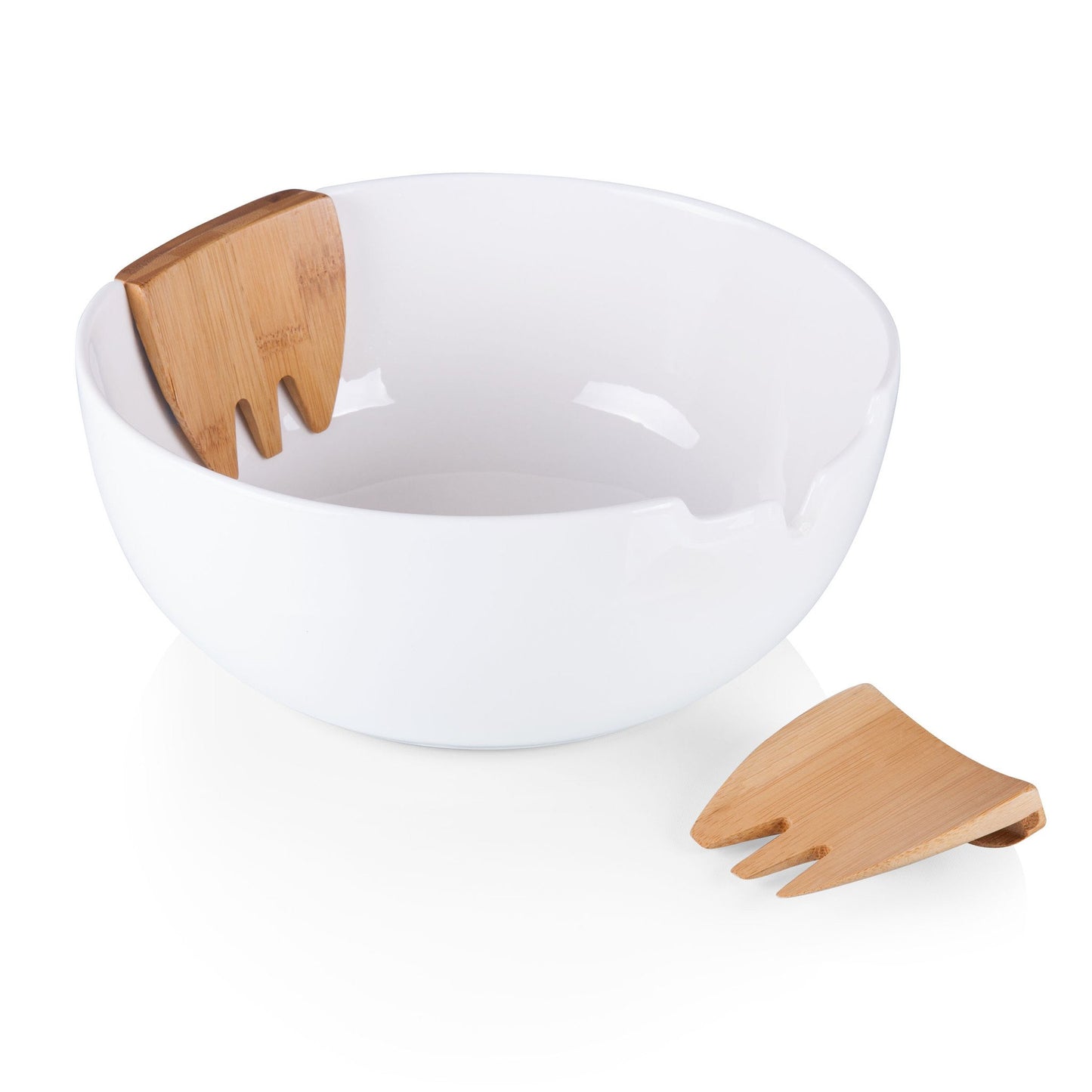 Picnic Time Romano Salad Bowl and Servers Set - Set of 2