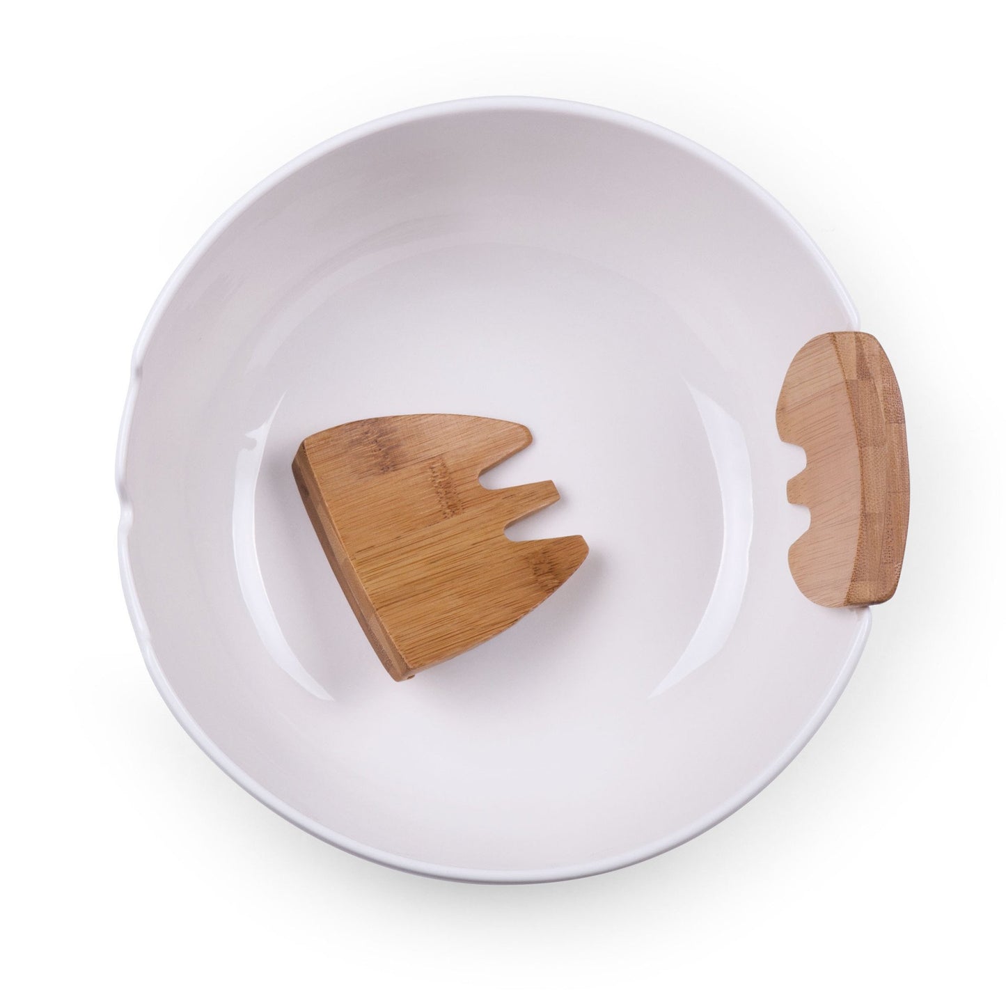Picnic Time Romano Salad Bowl and Servers Set - Set of 2
