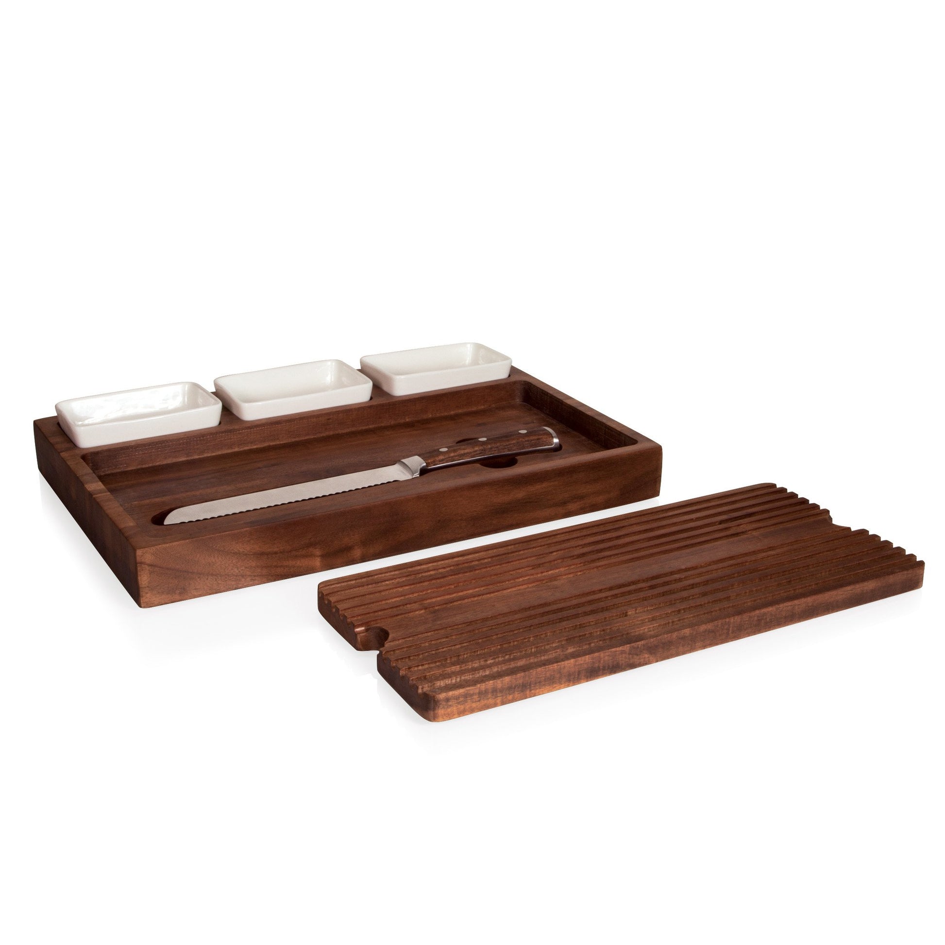 Picnic Time Bruschetta Bread Cutting Board and Spread Set - Set of 2