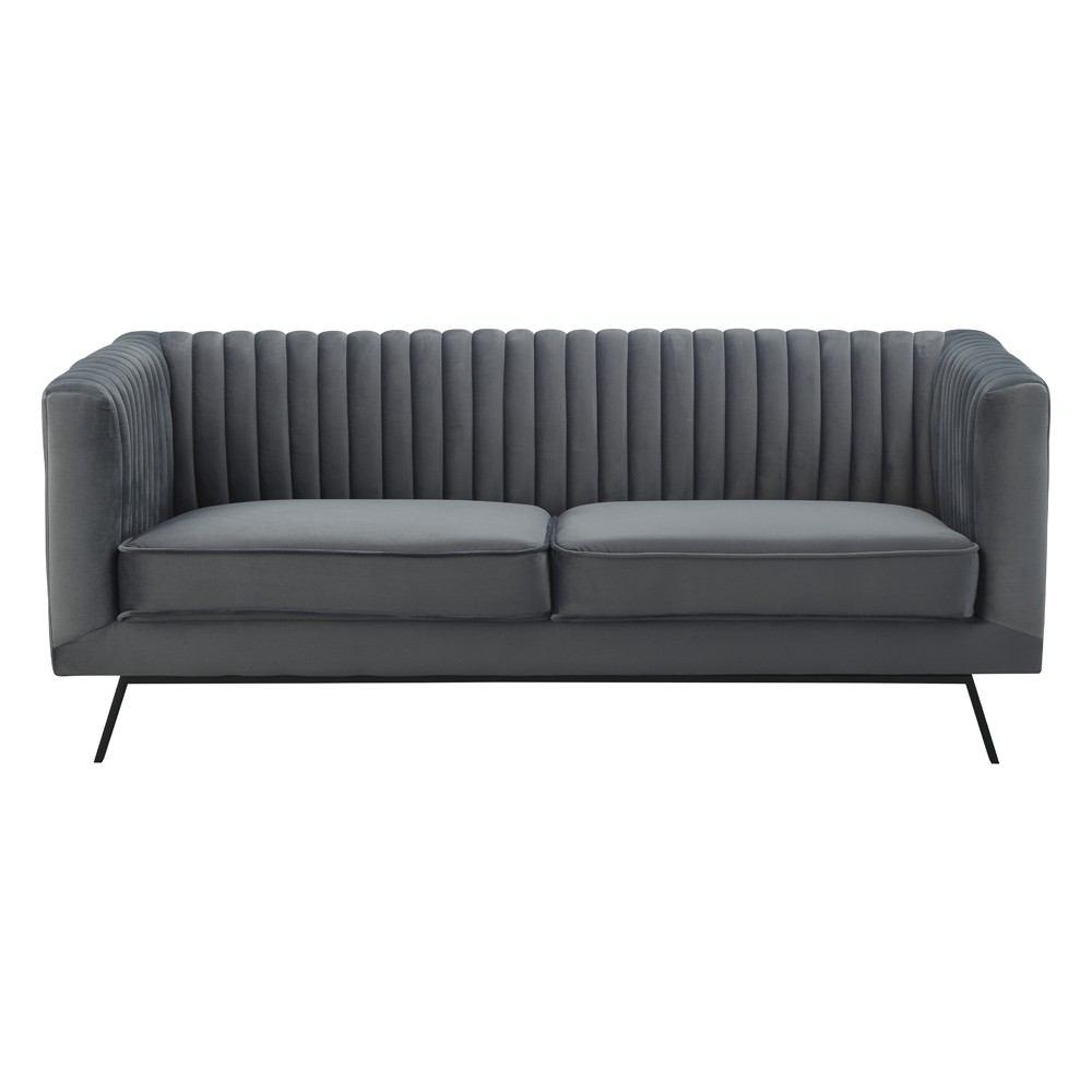 Manhattan Comfort Vandam 2-Seat Velvet Loveseat