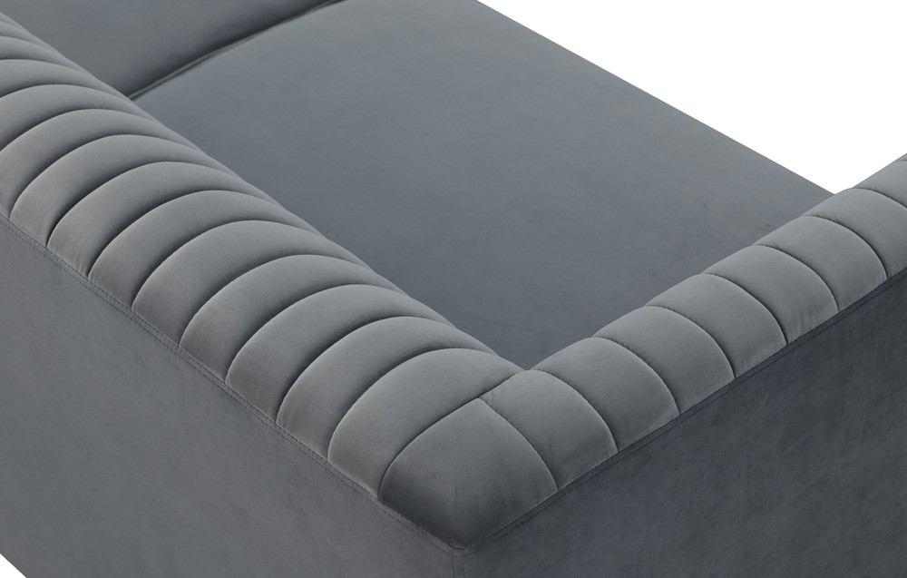 Manhattan Comfort Vandam 3-Seat Velvet Sofa