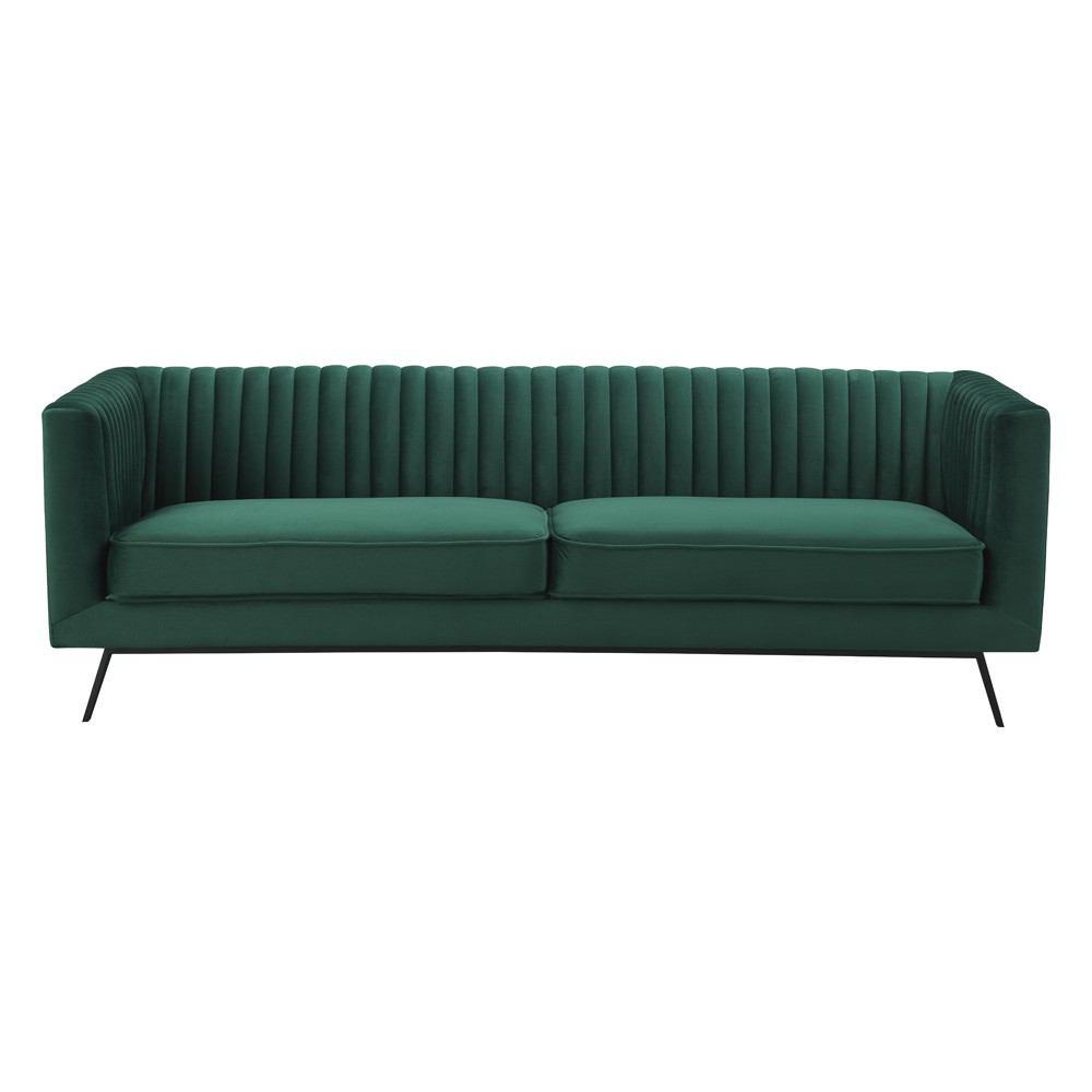Manhattan Comfort Vandam 3-Seat Velvet Sofa
