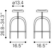 Zuo Aristotle Barstool