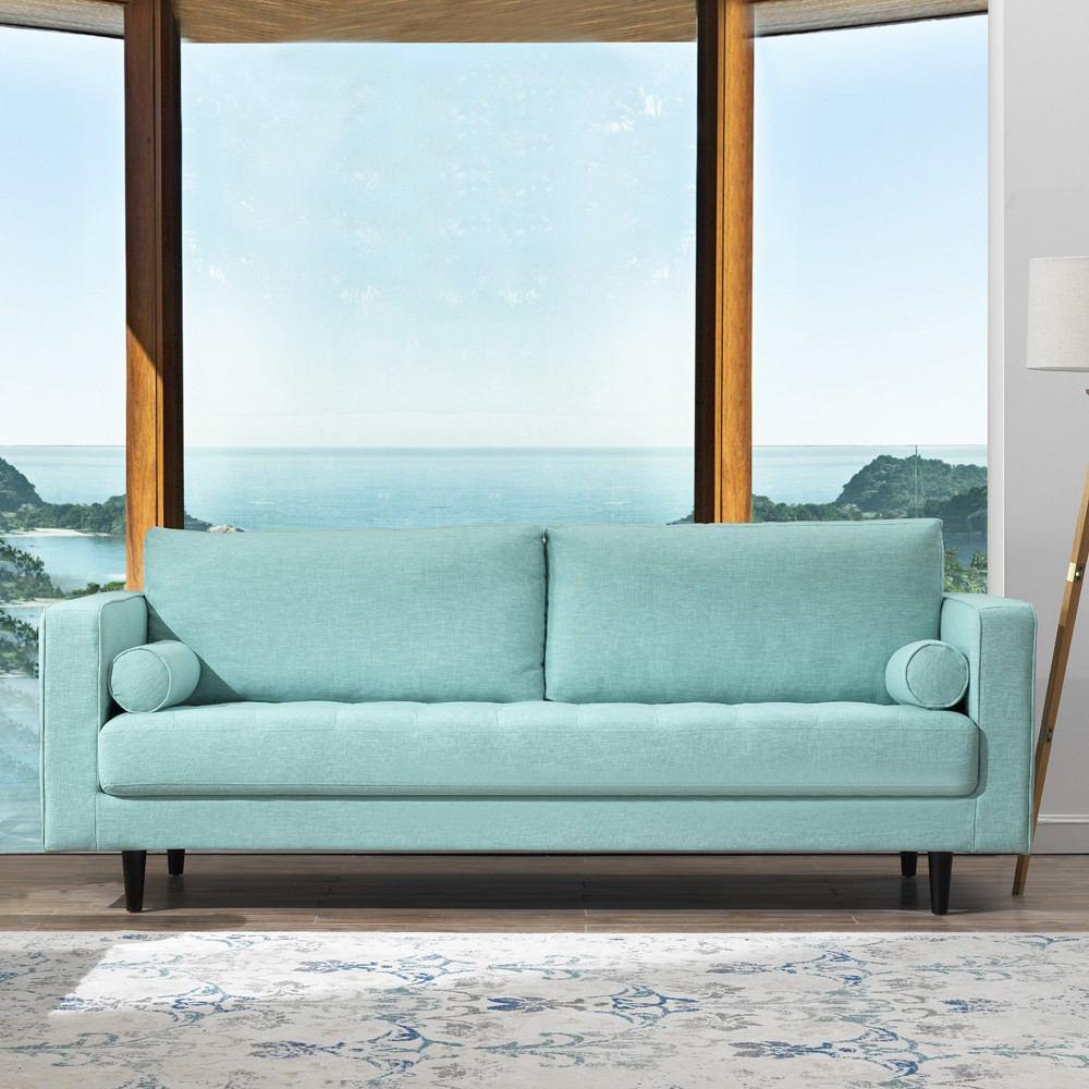 Manhattan Comfort Arthur 3-Seat Tweed Sofa