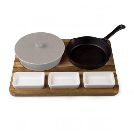 Picnic Time Fajita Station Cast Iron griddle tortilla warma and serving tray