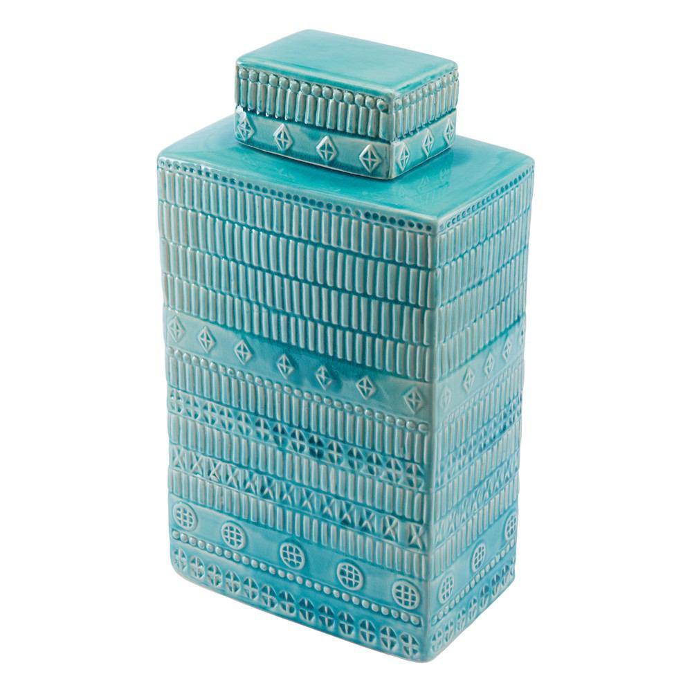 Zuo Tribal Covered Jar Blue