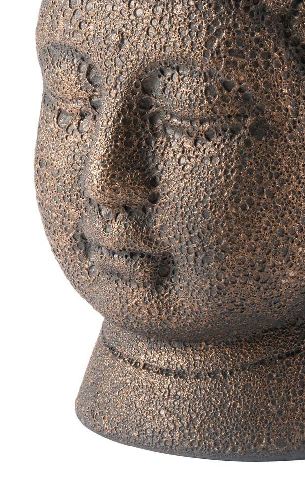 Zuo Buddha Head Antique Copper