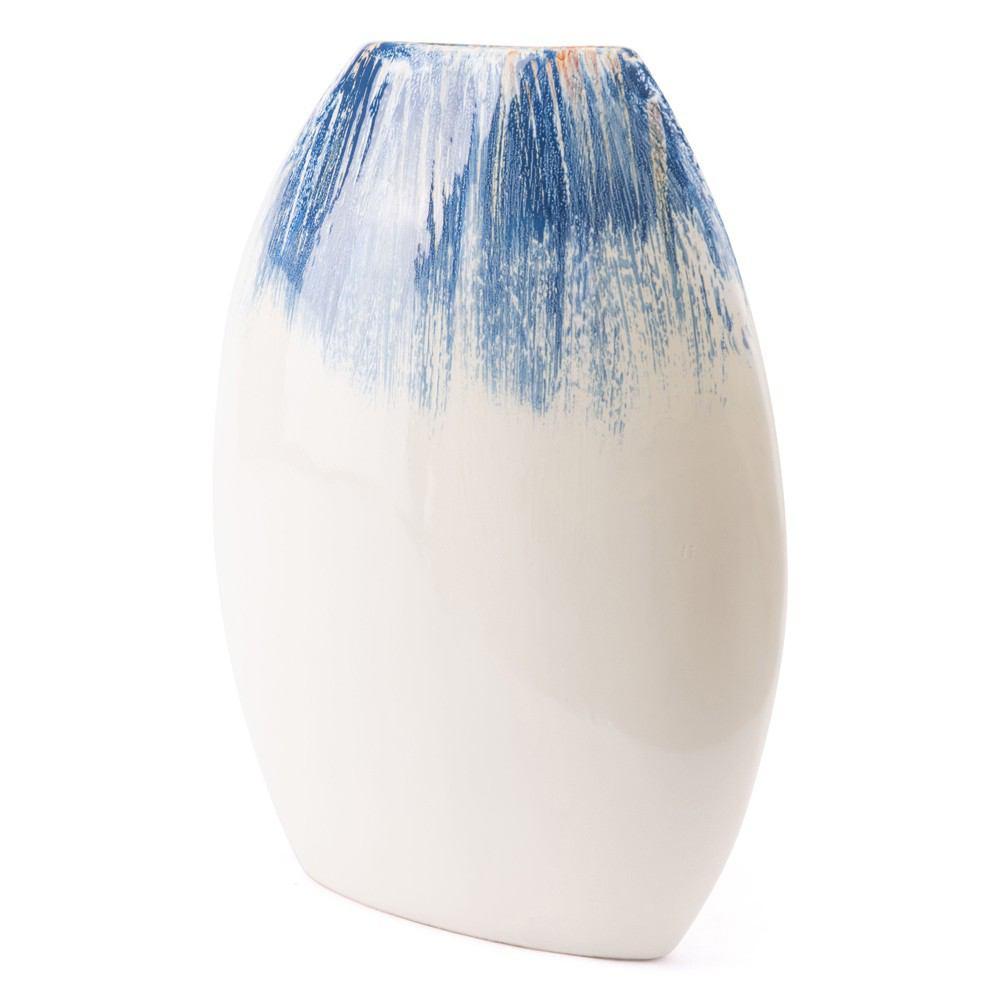 Zuo Ombre Round Vase Blue & White