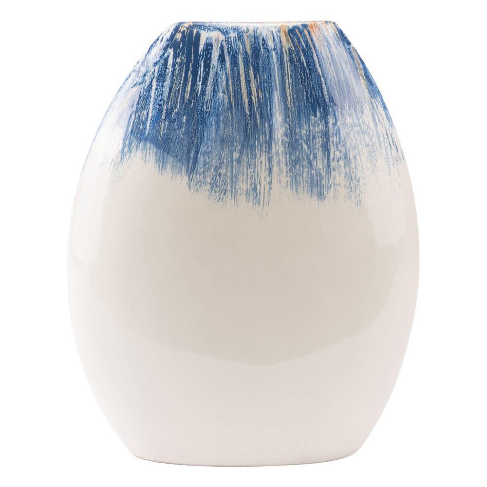 Zuo Ombre Round Vase Blue & White