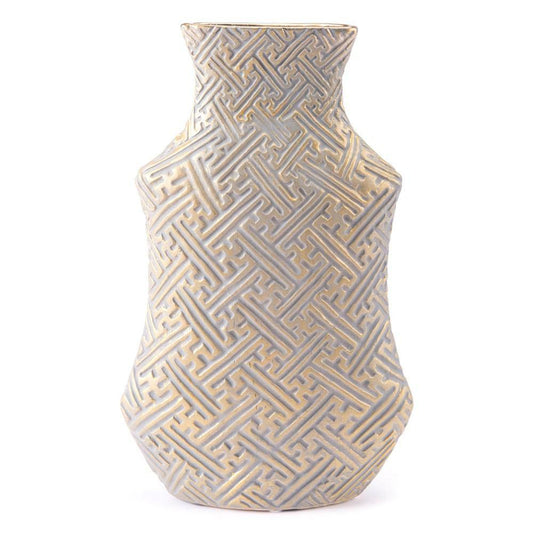 Zuo Arcadia Medium Vase Gray & Gold