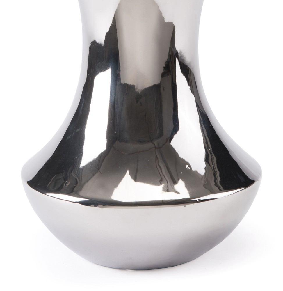 Zuo Pyramid Large Vase Silver