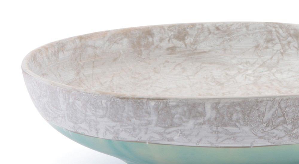 Zuo Azte Bowl - Gray & Teal