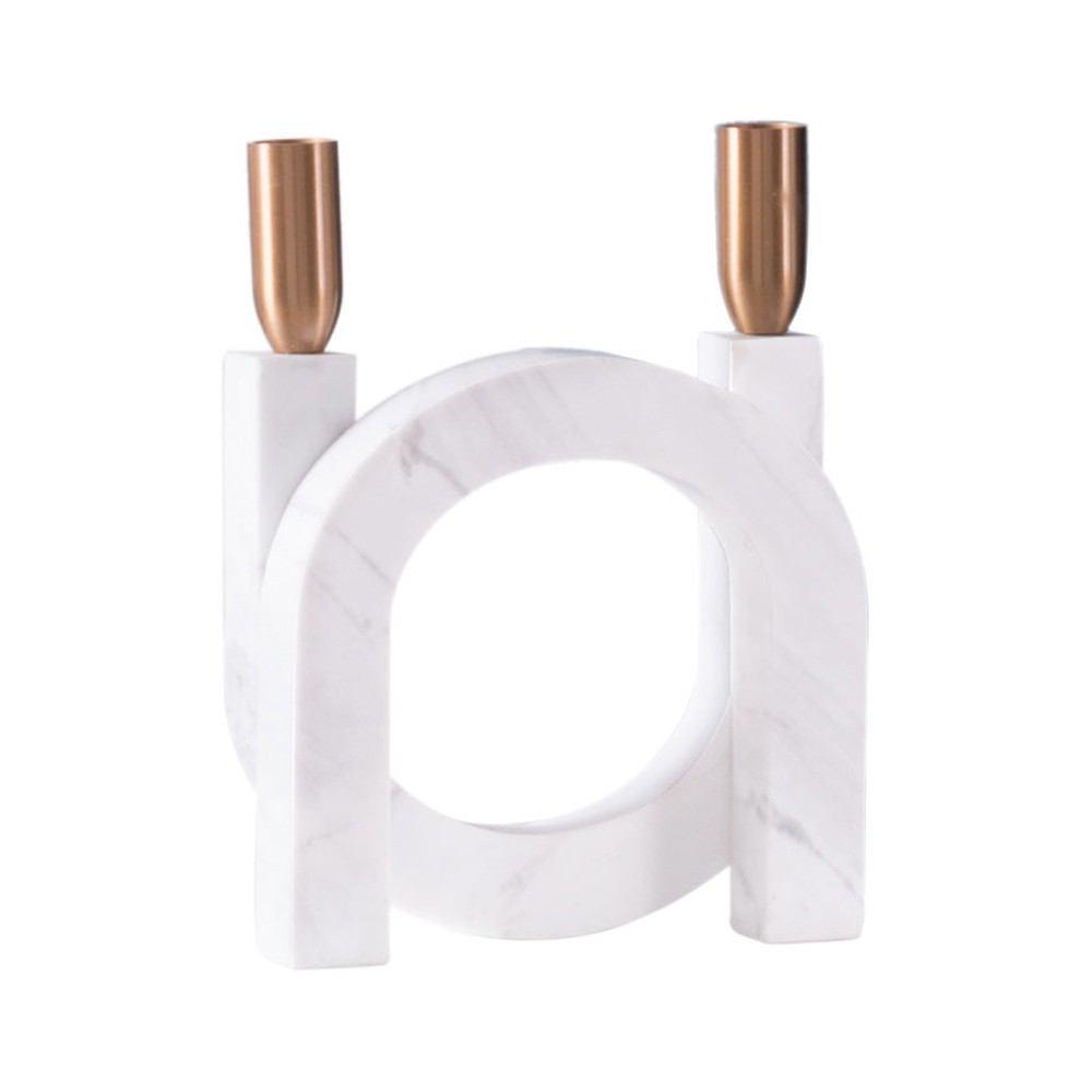 Zuo Circular Candle Holder Matt White