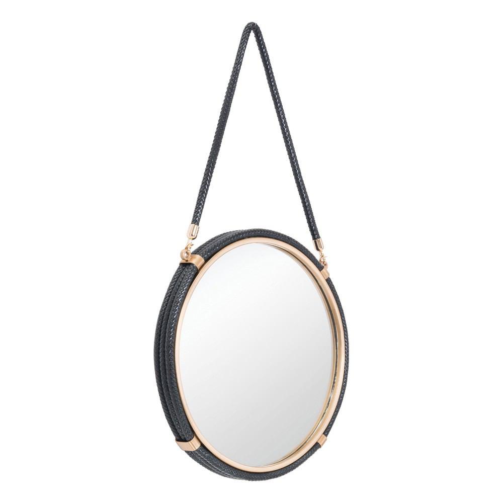 Zuo Round Mirror Black