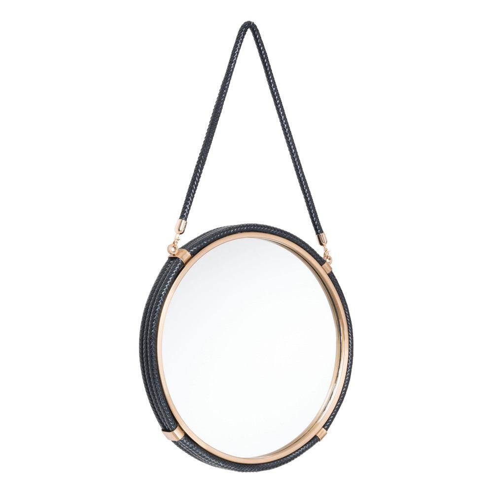 Zuo Round Mirror Black