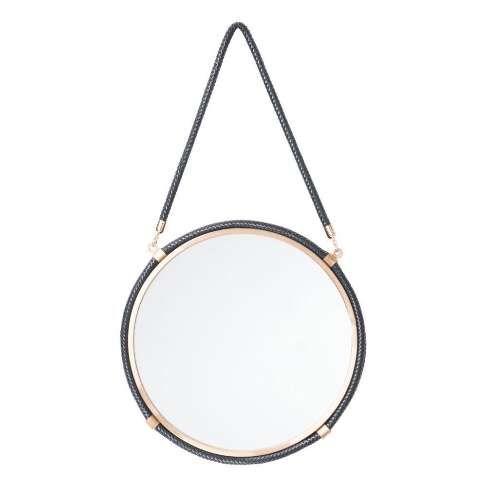 Zuo Round Mirror Black