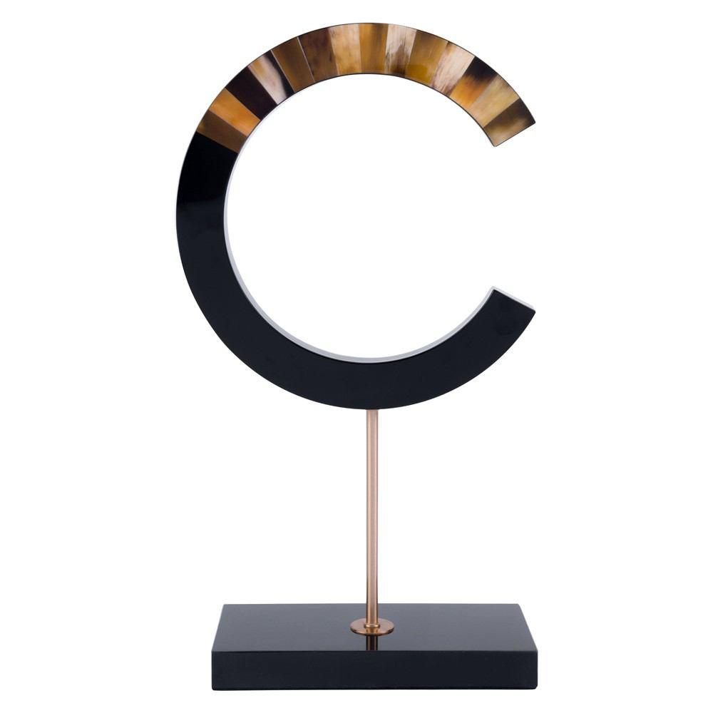 Zuo C-Shape With Marble Stand Black