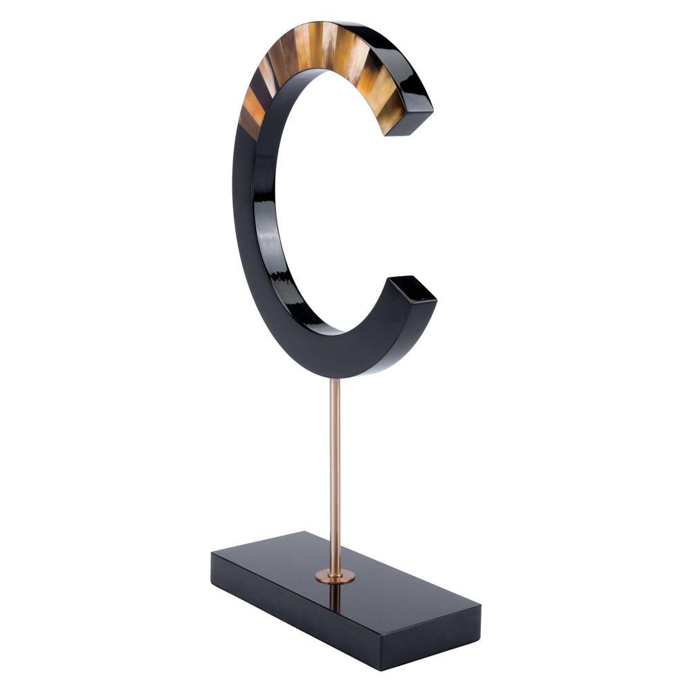 Zuo C-Shape With Marble Stand Black