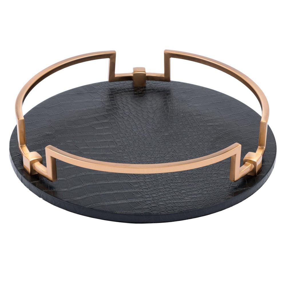 Zuo Round Tray Black