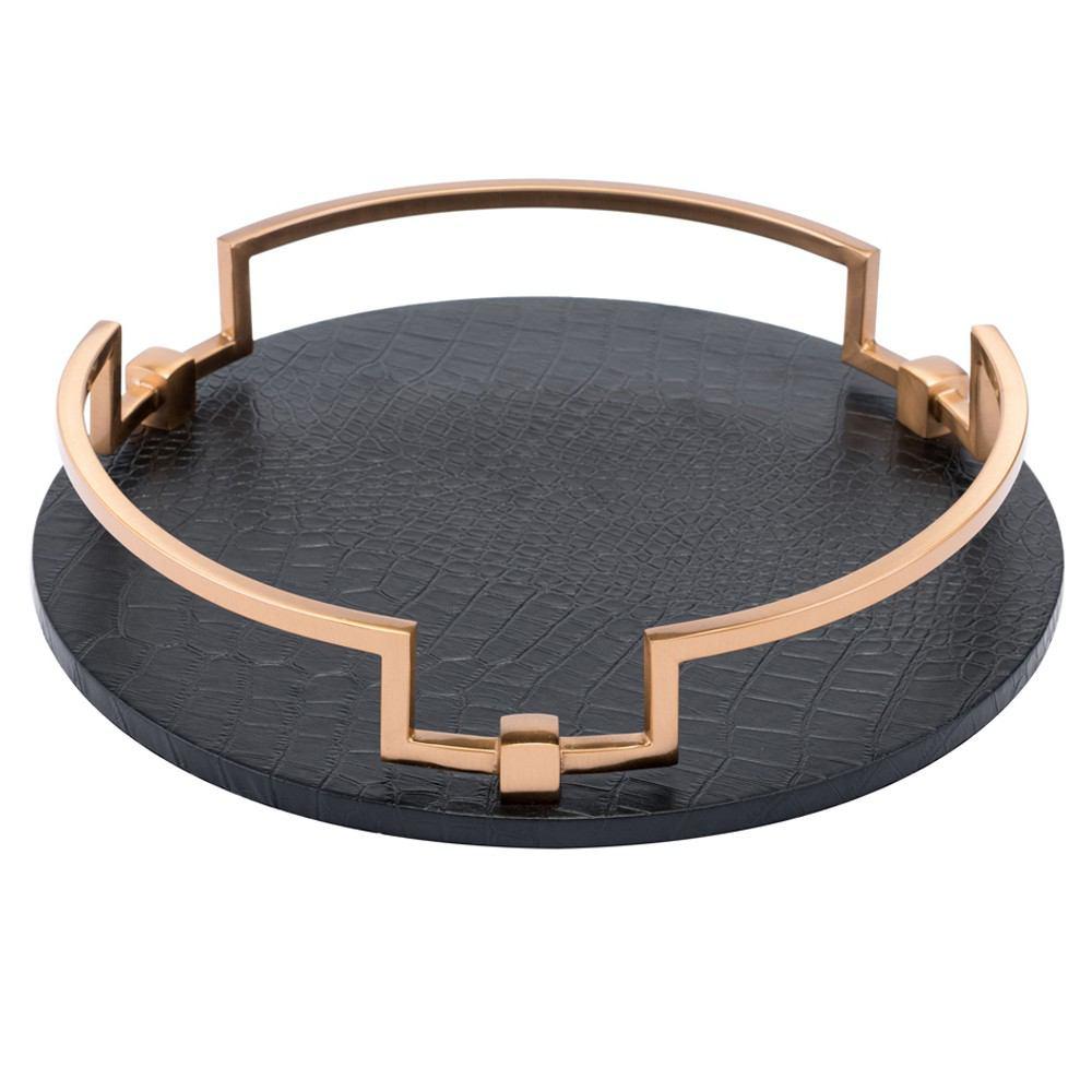 Zuo Round Tray Black