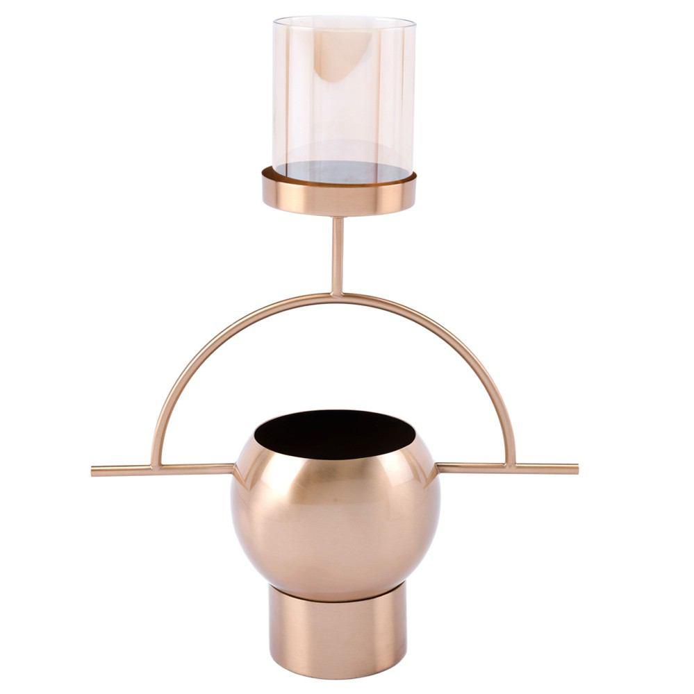 Zuo Candle Holder Antique Brass