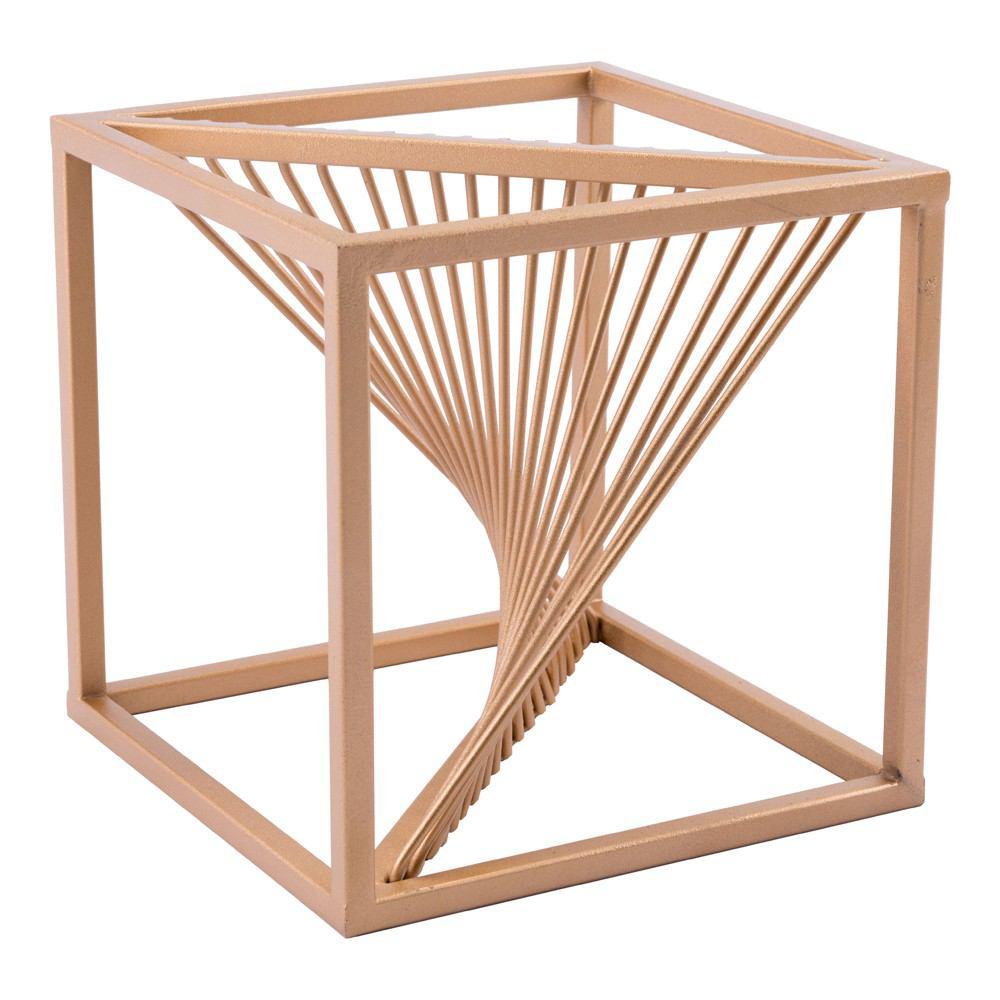 Zuo Twisted Cube Antique - Brass