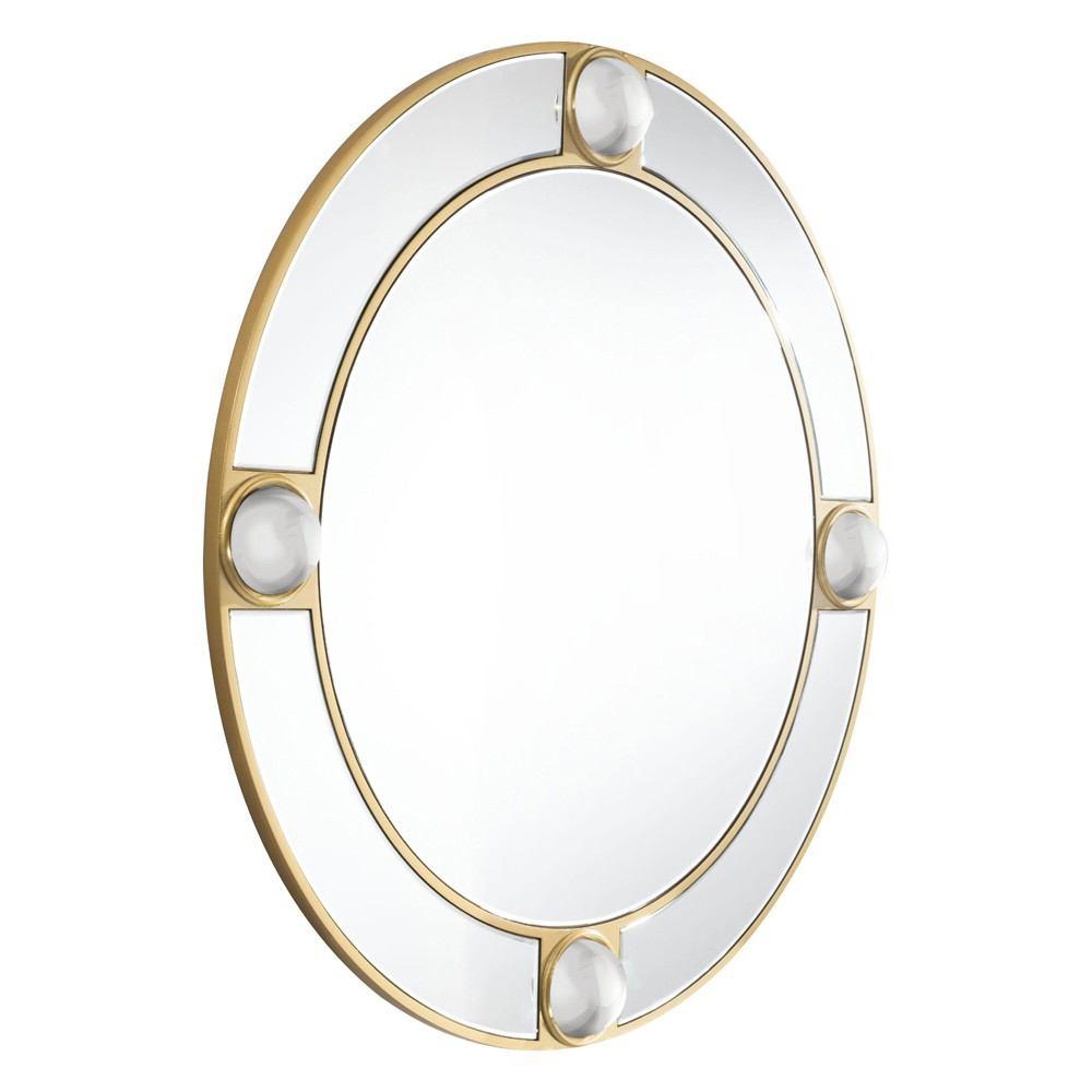 Zuo Round Lucite Mirror And Lucite