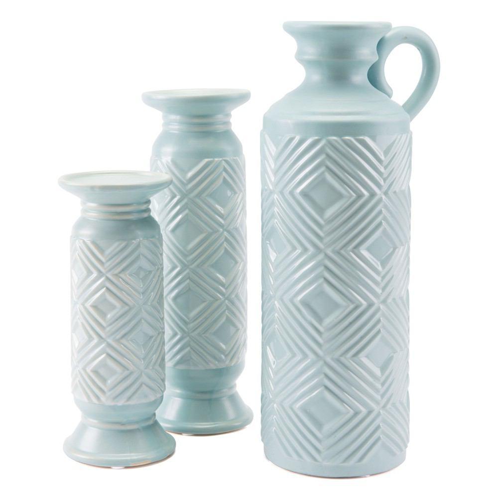 Zuo Herringbone Bottle Large Blue