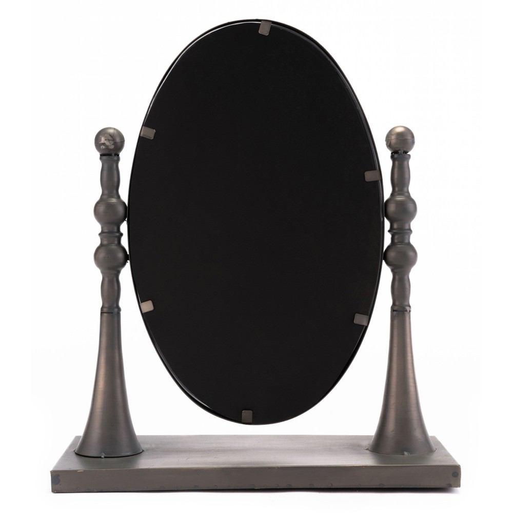 Zuo Circle Mirror With Stand Black & Gold