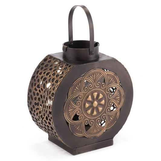 Zuo Flores Lantern Small Black & Gold