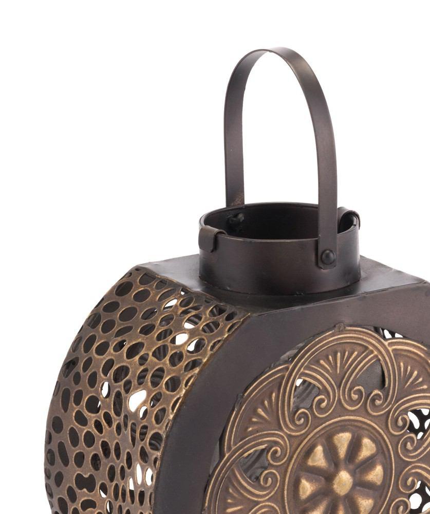 Zuo Flores Lantern Small Black & Gold