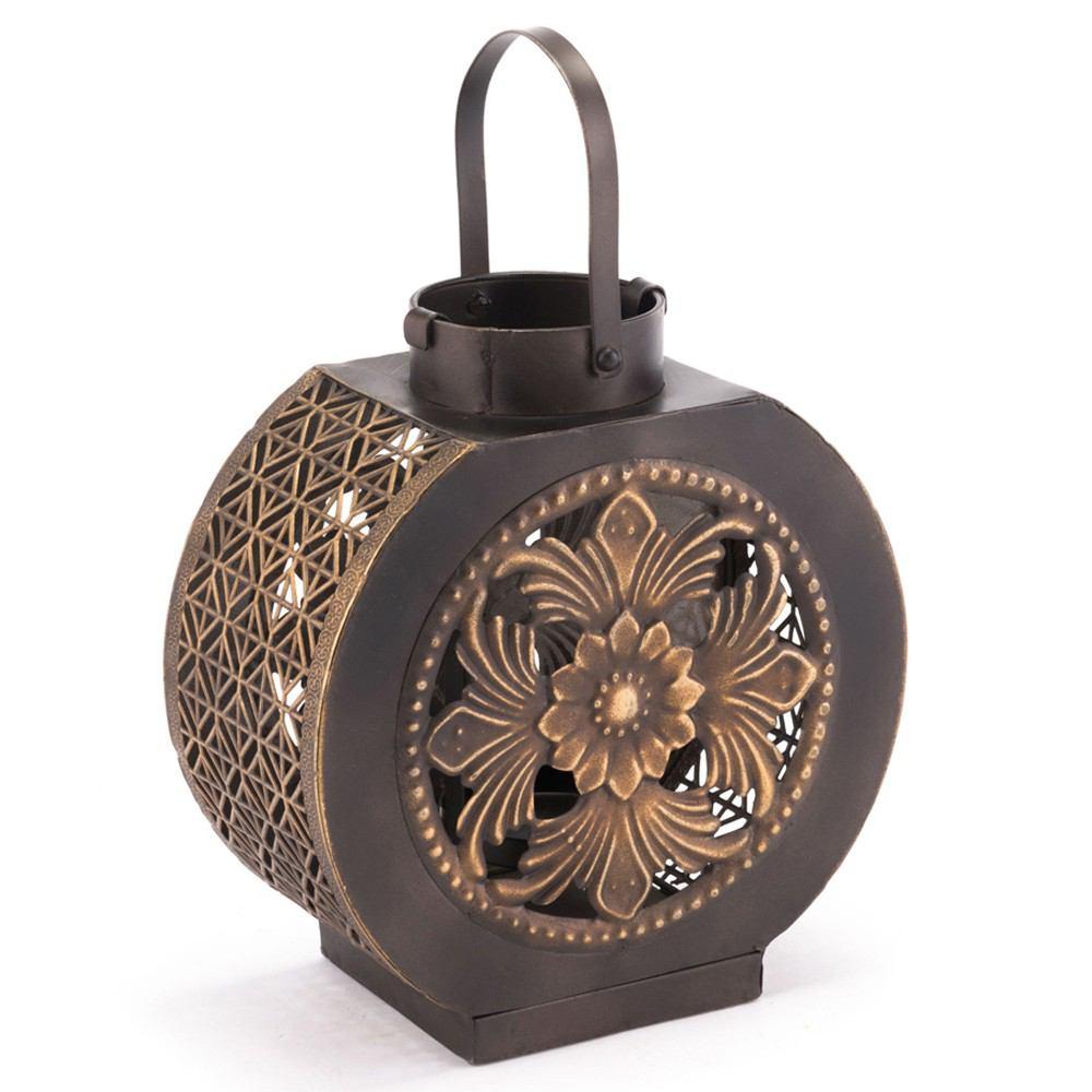 Zuo Leaves Lantern Small Black & Gold