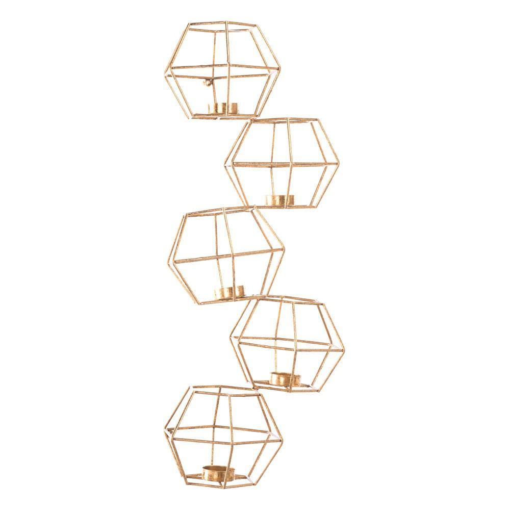 Zuo Wall Candle Holder Gold - Set Of 5