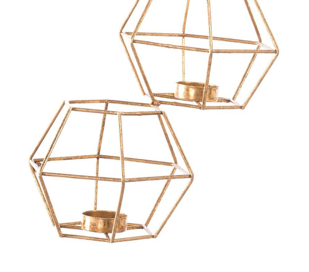 Zuo Wall Candle Holder Gold - Set Of 5