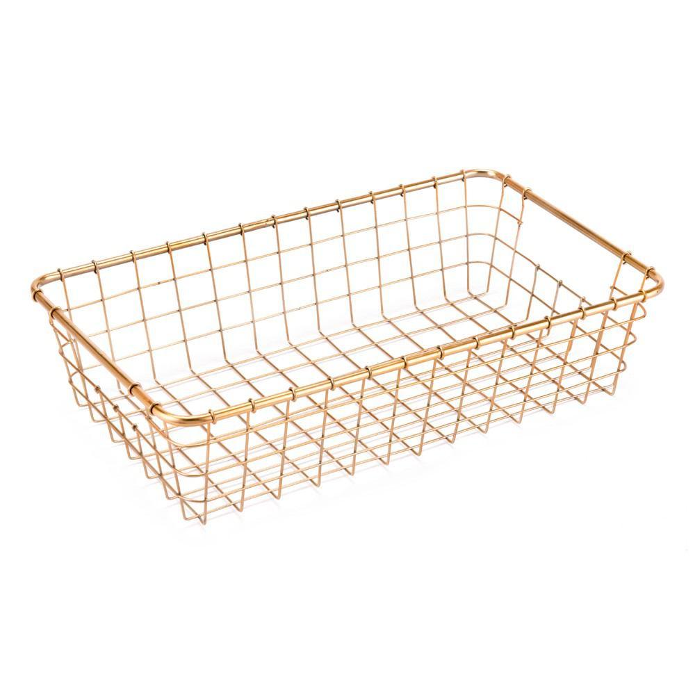 Zuo Baskets Gold - Set Of 3