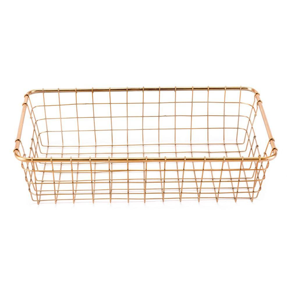 Zuo Baskets Gold - Set Of 3