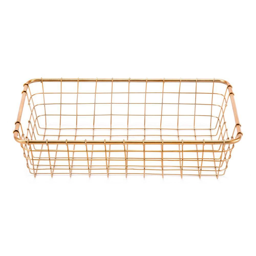 Zuo Baskets Gold - Set Of 3