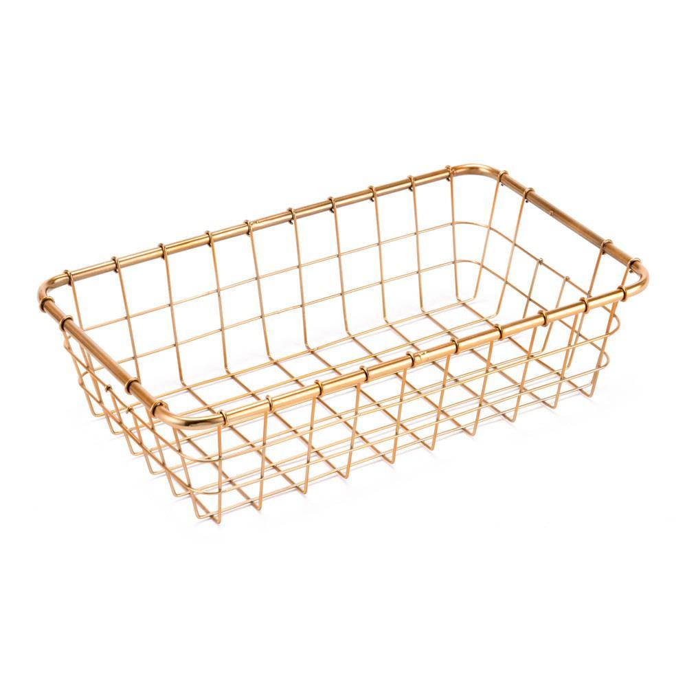 Zuo Baskets Gold - Set Of 3