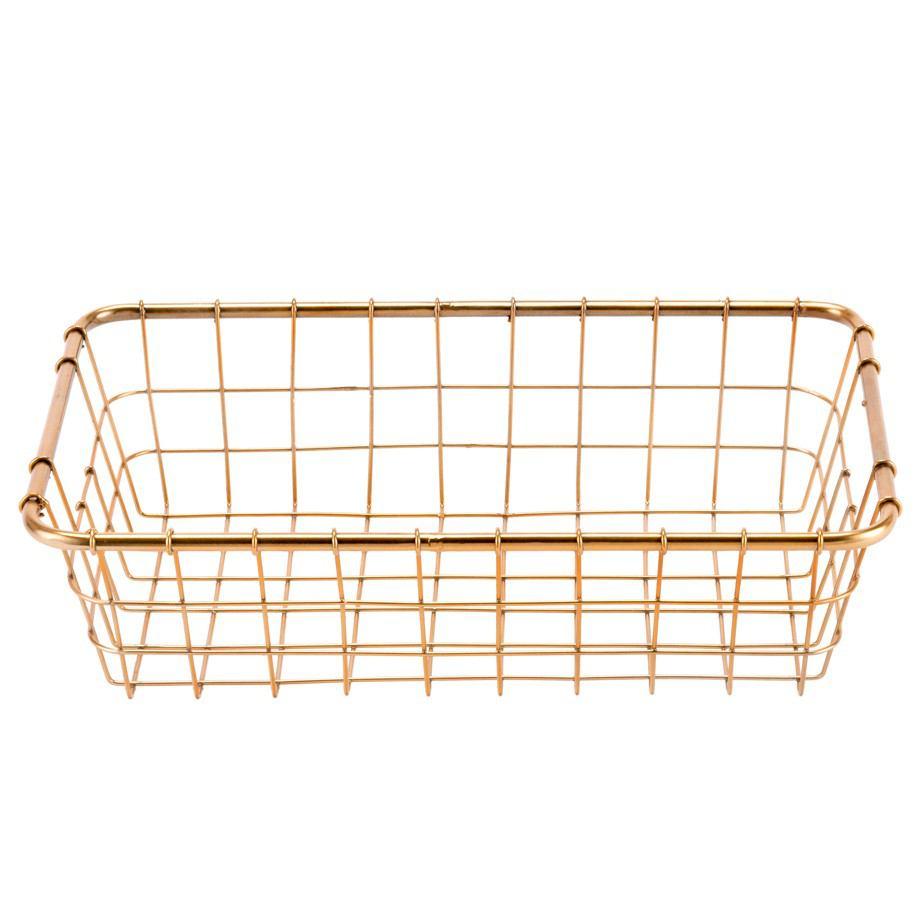 Zuo Baskets Gold - Set Of 3