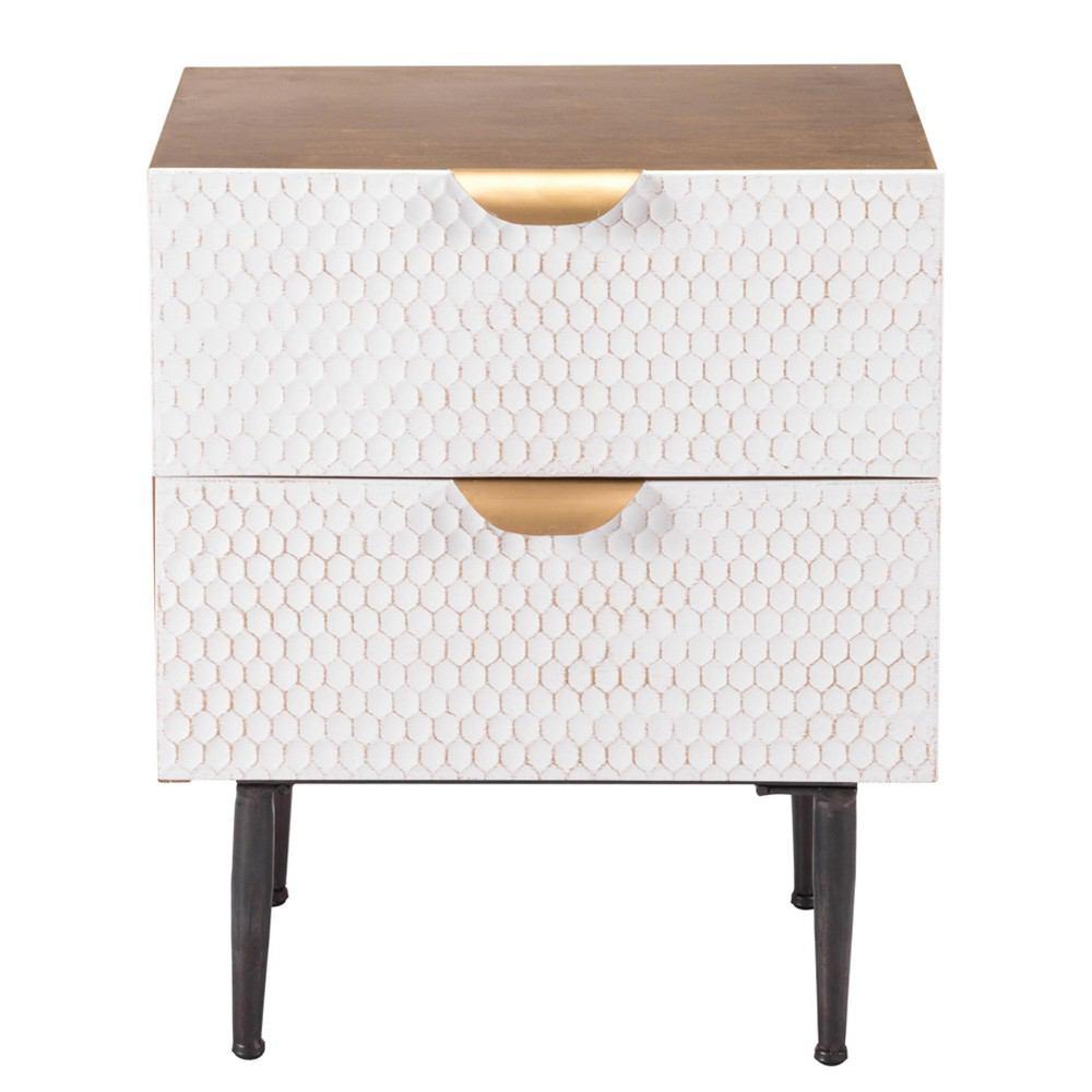 Zuo Honeycomb End Table Antique