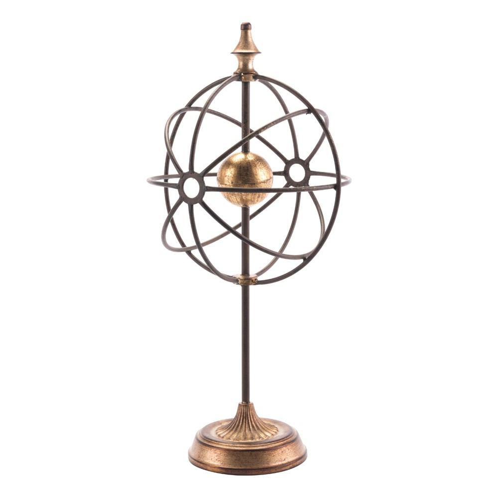 Zuo Globes With Pedestal Antique - Set Of 2