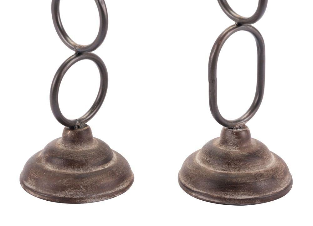 Zuo Chain Candle Holders Antique - Set Of 2