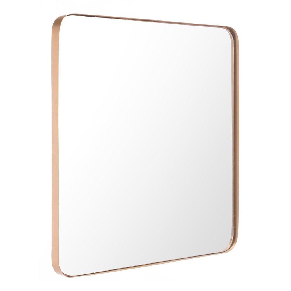 Zuo Square Metal Gold Mirror