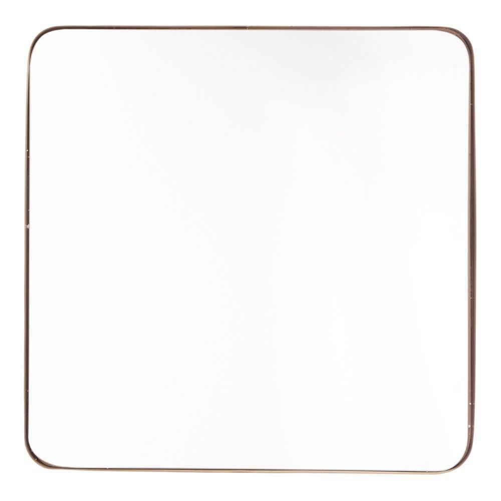 Zuo Square Metal Gold Mirror